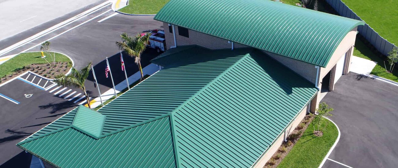 Bonita Springs Fire Station Berridge Double-Lock Zee-Lock Standing Seam Panel