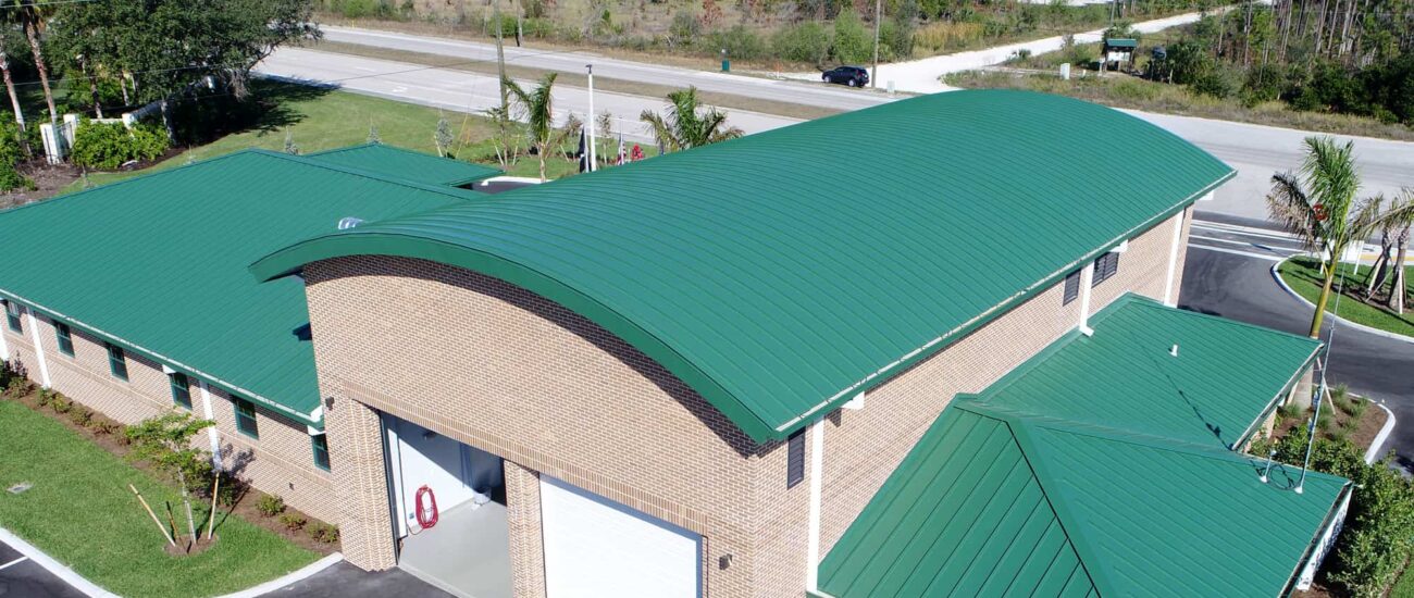 Bonita Springs Fire Station Berridge Double-Lock Zee-Lock Standing Seam Panel