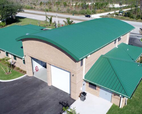 Bonita Springs Fire Station Berridge Double-Lock Zee-Lock Standing Seam Panel