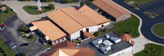 Church of the Holy Apostles Cee-Lock Standing Seam Panel Copper-Cote