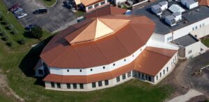 Church of the Holy Apostles Cee-Lock Standing Seam Panel Copper-Cote
