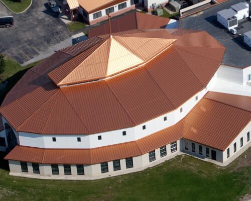 Church of the Holy Apostles Cee-Lock Standing Seam Panel Copper-Cote