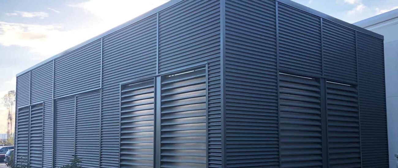 Office Building using HC-16 corrugated panel.