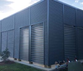 Office Building using HC-16 corrugated panel.