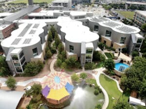 Dell Childrens Medical Center Fluted Fascia Champagne
