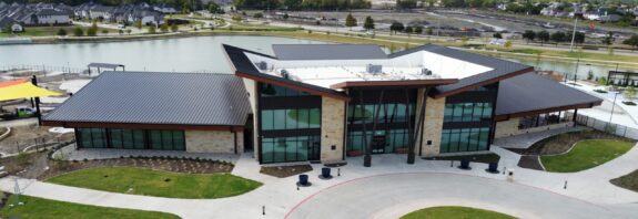 Solterra Amenity Center Cee-Lock Panel L-Panel Aged Bronze Dark Bronze Rosewood