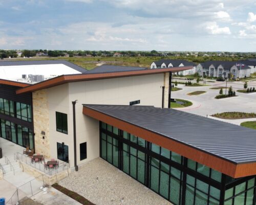 Solterra Amenity Center Cee-Lock Panel L-Panel Aged Bronze Dark Bronze Rosewood