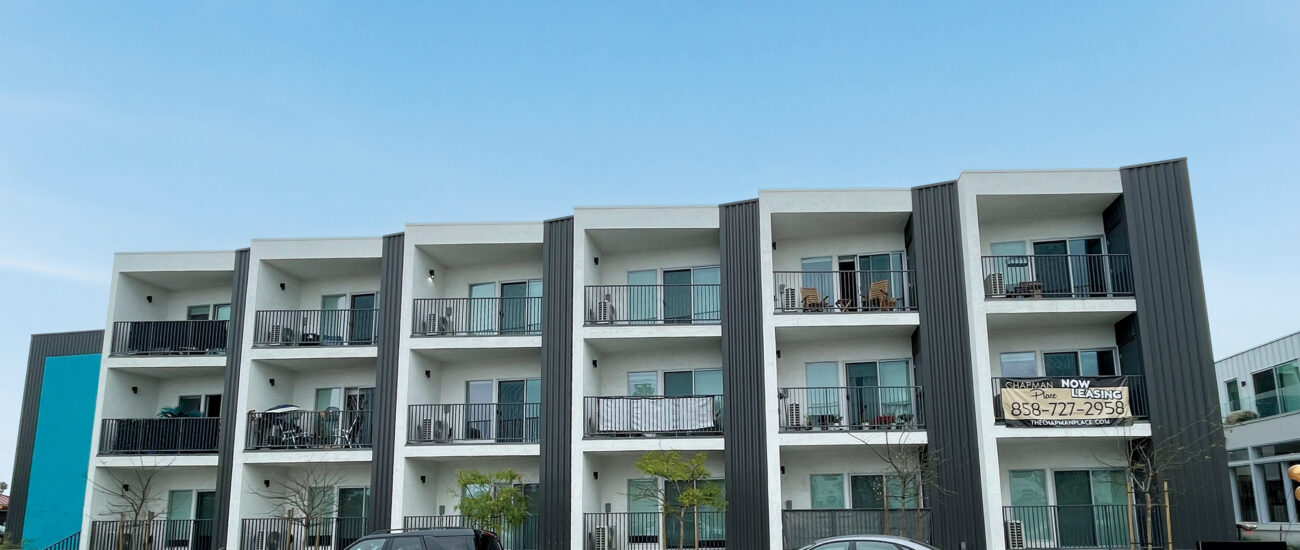 Chapman Place Apartments Deep-Deck Panel Charcoal Grey