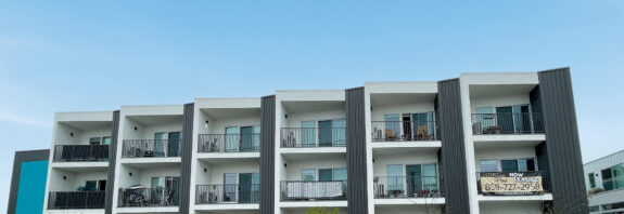 Chapman Place Apartments Deep-Deck Panel Charcoal Grey