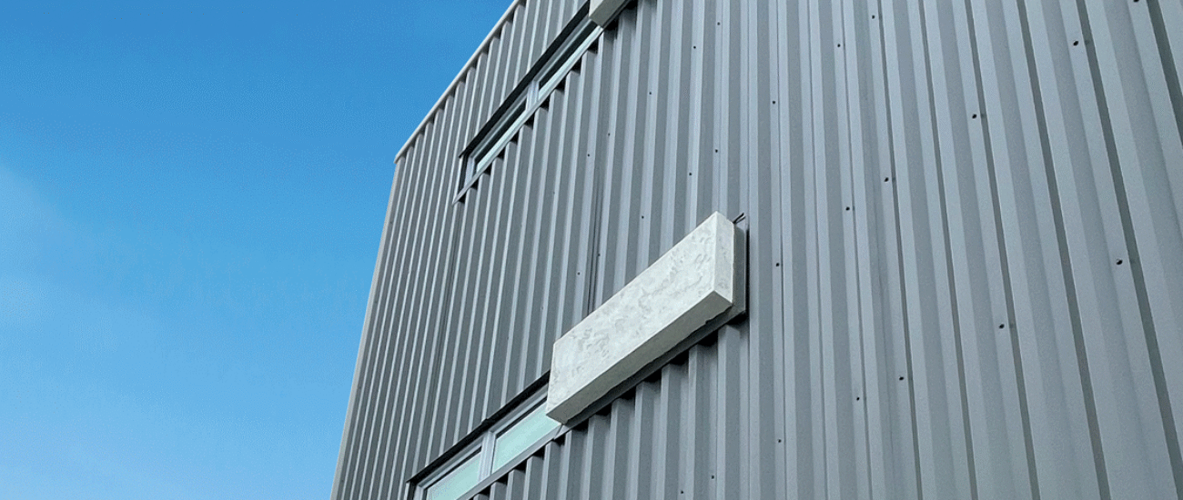 Chapman Place Apartments Deep-Deck Panel Charcoal Grey